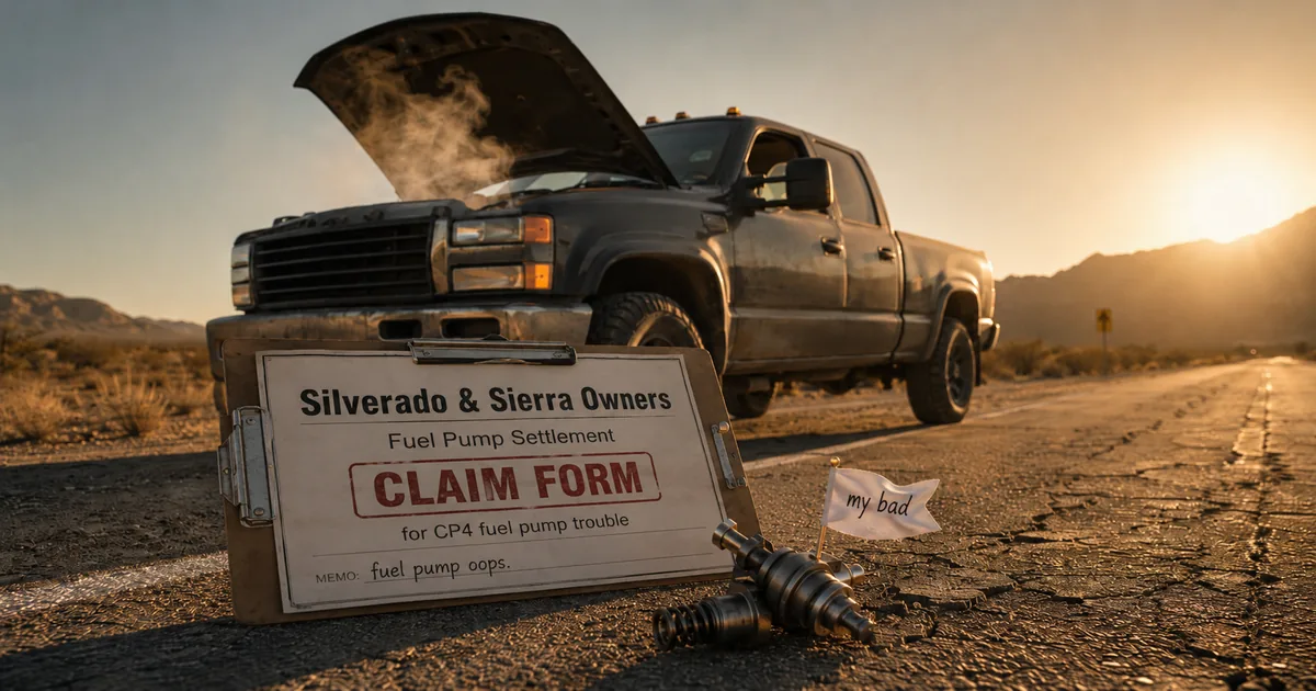 GM Fuel Pump Settlement 2026 -- File Your Reimbursement Claim by July 5