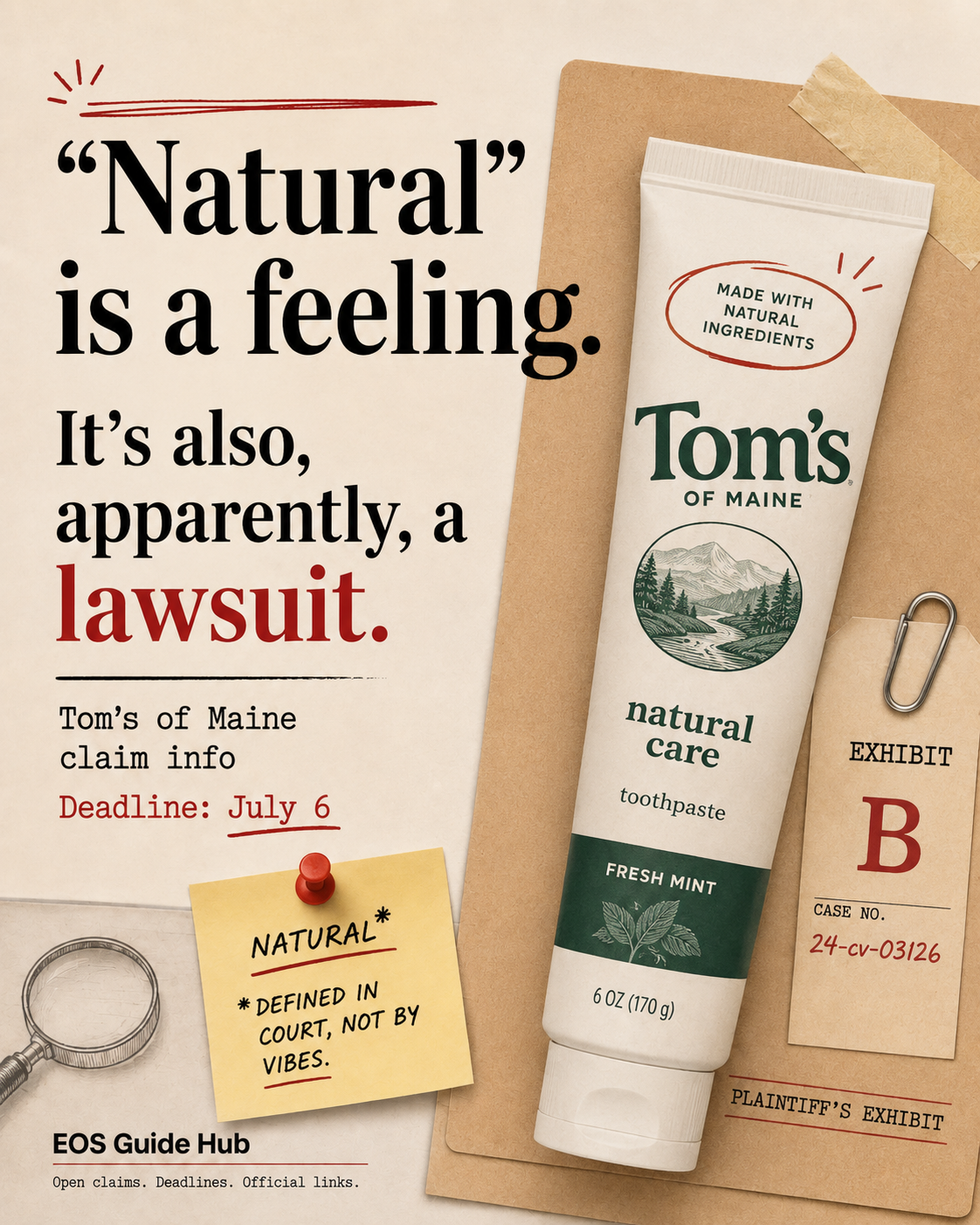 Tom's of Maine toothpaste products