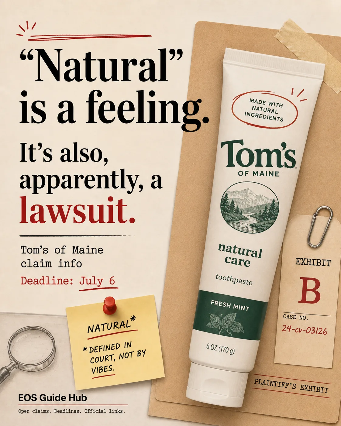 Tom's of Maine toothpaste products