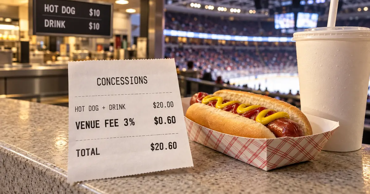 Cash Payment: Capital One Arena Venue Fee Settlement (No proof)