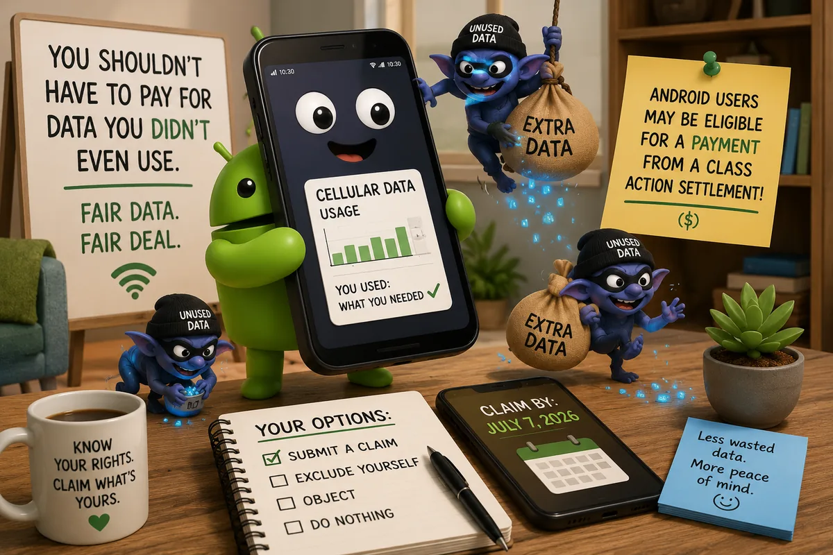 Google Android cellular data settlement 2026