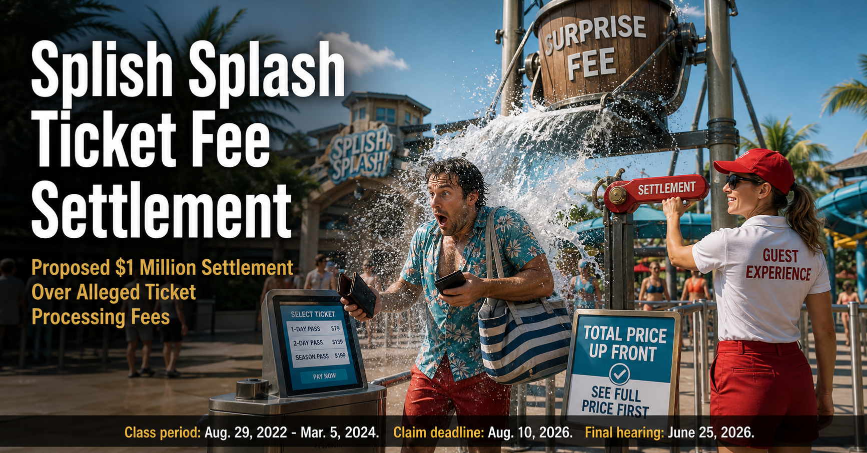 Splish Splash Ticket Fee Settlement -- File a Claim by August 10, 2026